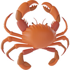 Cute Crab 3d Illustration