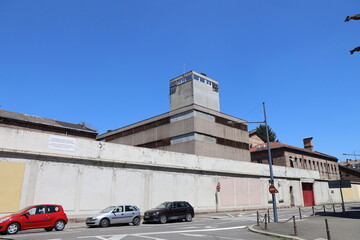 La prison, vue de l'extérieur, ville de Mulhouse, département du Haut Rhin, France