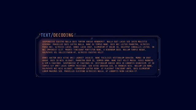 Medium text decoding window with random letter effect.
