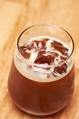 Iced Americano in a cup