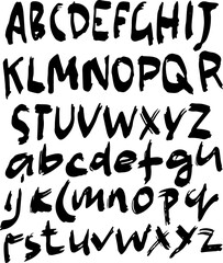 Hand Drawn Dry Brush Font