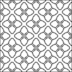 Modern stylish abstract texture. Geometric shapes from striped elements. Black and white pattern.