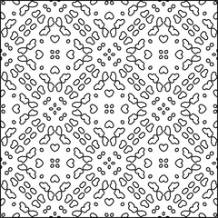  Modern stylish abstract texture. Geometric shapes from striped elements. Black and white pattern.