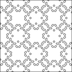  Modern stylish abstract texture. Geometric shapes from striped elements. Black and white pattern.