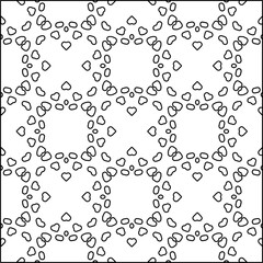  Modern stylish abstract texture. Geometric shapes from striped elements. Black and white pattern.