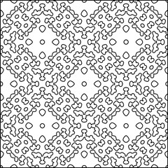  Modern stylish abstract texture. Geometric shapes from striped elements. Black and white pattern.