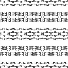 Fototapeta premium Modern stylish abstract texture. Geometric shapes from striped elements. Black and white pattern.