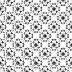  Modern stylish abstract texture. Geometric shapes from striped elements. Black and white pattern.