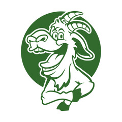 cute goat sheep cartoon mascot