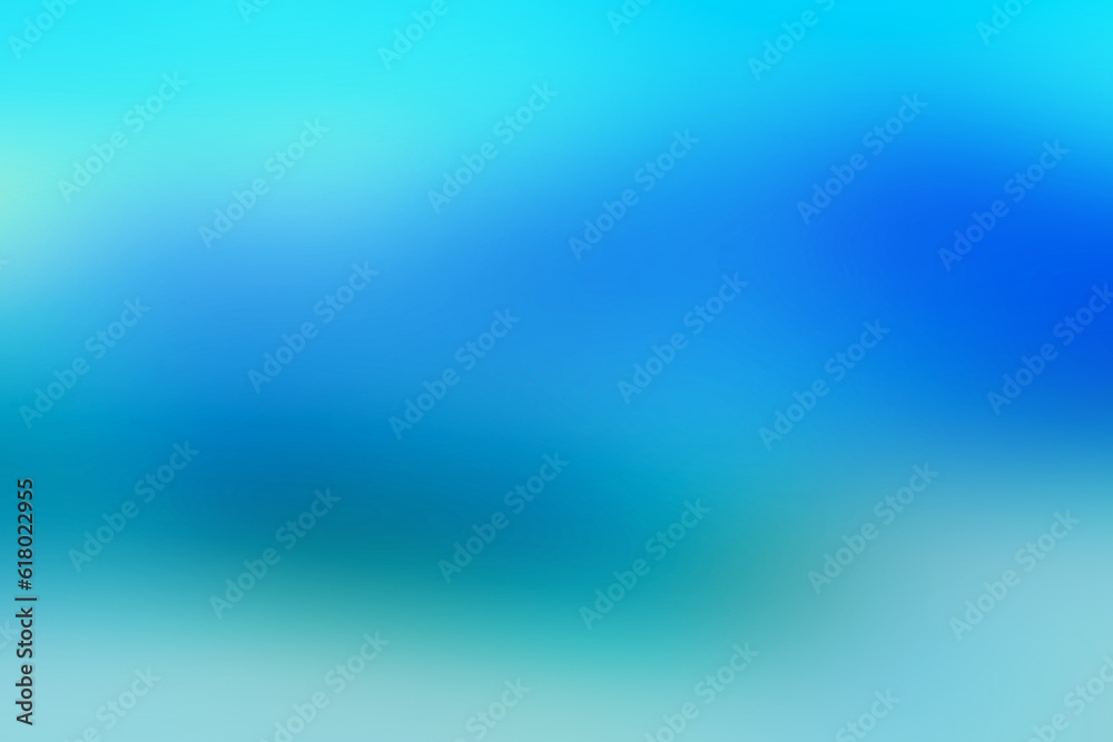 Poster Abstract blue cyan gradient abstract background. elegant bright and smooth light soft blue color illustration backdrop for graphic website design template and wallpaper