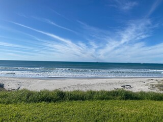 Oceanview and beach view taken from land