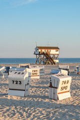 Summer vacation on the North Sea coast near Sankt Peter-Ording, Schleswig-Holstein, Germany