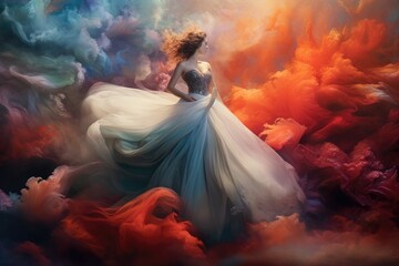 A princess's journey in the world of colored dreams