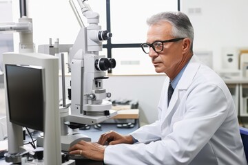 Moderm computerized eye examination. Generative AI