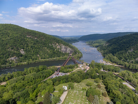 Aerial Photo Of Harpers Ferry
