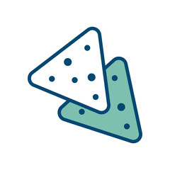 tortilla chips icon vector design template in white background