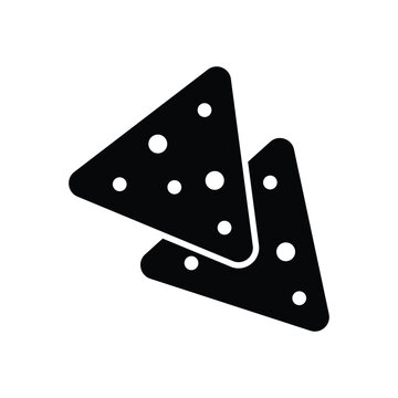 recommend clip art: tortilla chips icon vector design template in white background