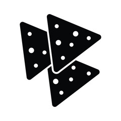 tortilla chips icon vector design template in white background