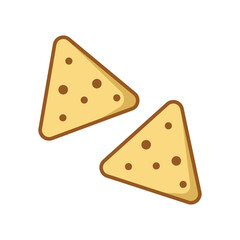 tortilla chips icon vector design template in white background
