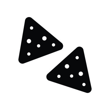 recommend clip art: tortilla chips icon vector design template in white background