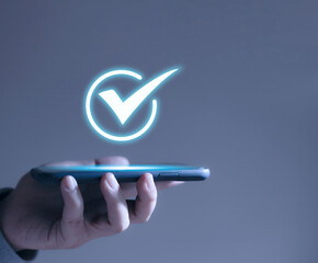Service Quality Assurance, Internet Business Technology Standard Assurance Insurance Icon Display...