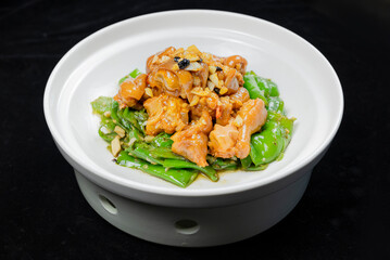 Home cooking in Hunan, China, special Chinese food, indoor shot, close-up, Hunan food