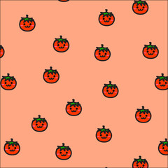 tomato seamless pattern. Cute vector illustration.
