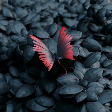 black and red picture,