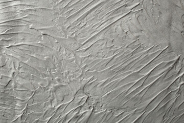 Fluid gray relief background, wavy plaster cement backdrop