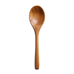 Fotobehang wooden spoon isolated on white © Lucas