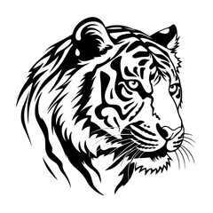 Fototapeta na wymiar tiger head vector