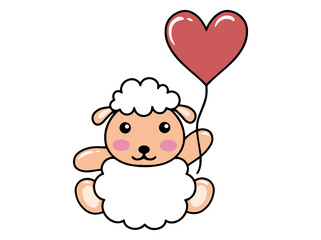 Cute Sheep Cartoon Animal drawing