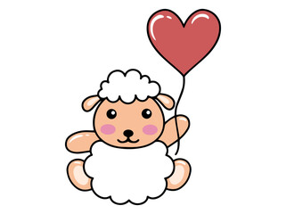 Cute Sheep Cartoon Animal drawing