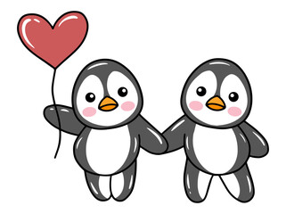 Penguin Cute Animal Cartoon Illustration