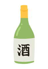 手描きの日本酒のイラスト