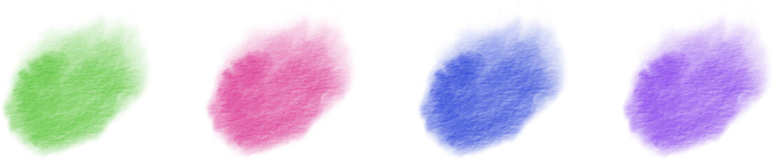 수채화 물번짐 물감 모음