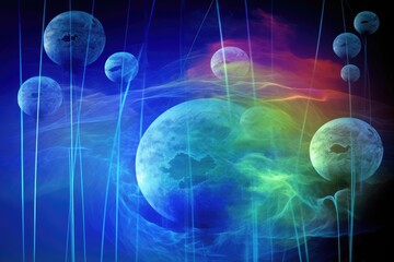 Ozone holes, a natural phenomenon in our atmosphere. AI Generative
