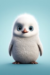 cute baby penguin illustration created using generative AI tools
