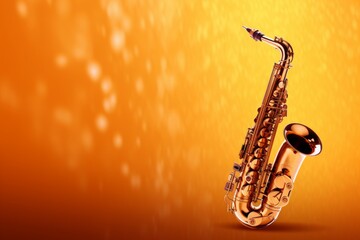 Saxophone instrument. Generate Ai