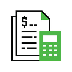 Budget icon illustration design. Vector design