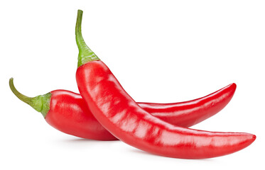 chili pepper isolated on white - obrazy, fototapety, plakaty
