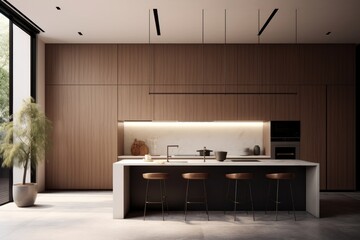Details of a Glamorous, State-of-the-Art Kitchen with Custom Lighting and Elegant Decor