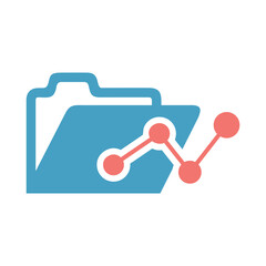 Document Analytics Flat Colorful Icon Isolate On White Background Vector Illustration | Seo Icons