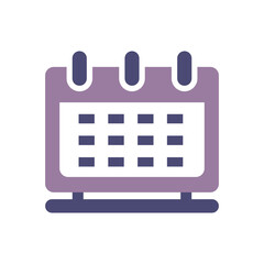 Events Calendar Flat Colorful Icon Isolate On White Background Vector Illustration | Seo Icons