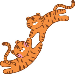 호랑이 캐릭터 일러스트