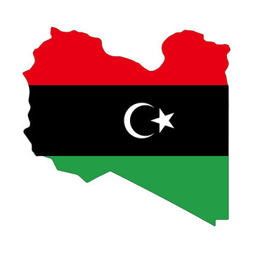 recommend clip art: Libya Flag Map (PNG)