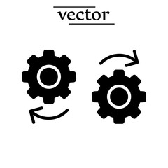Obraz premium DEVOPS icon, Vector vector flat illustration on white background. 