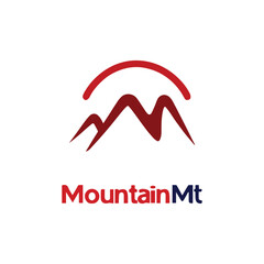 Mountain Logo illustration  outdoor adventure . Vector graphic for t shirt and other uses.