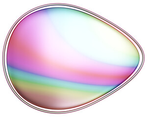 abstract 3D render of colorful bubbles.