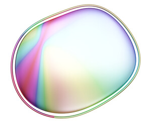 abstract 3D render of colorful bubbles.